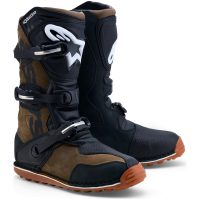 Crosstøvler Tech-T Sort Gummi Hvid Alpinestars