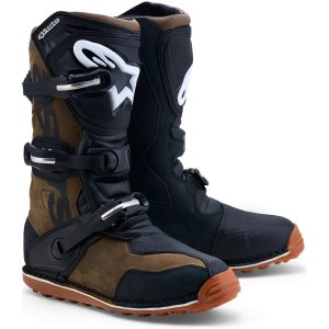 Crosstøvler Tech-T Sort Gummi Hvid Alpinestars