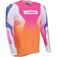 Crosstrøje Alpha One Orange Pink Lilla Hvid MOOSE RACING