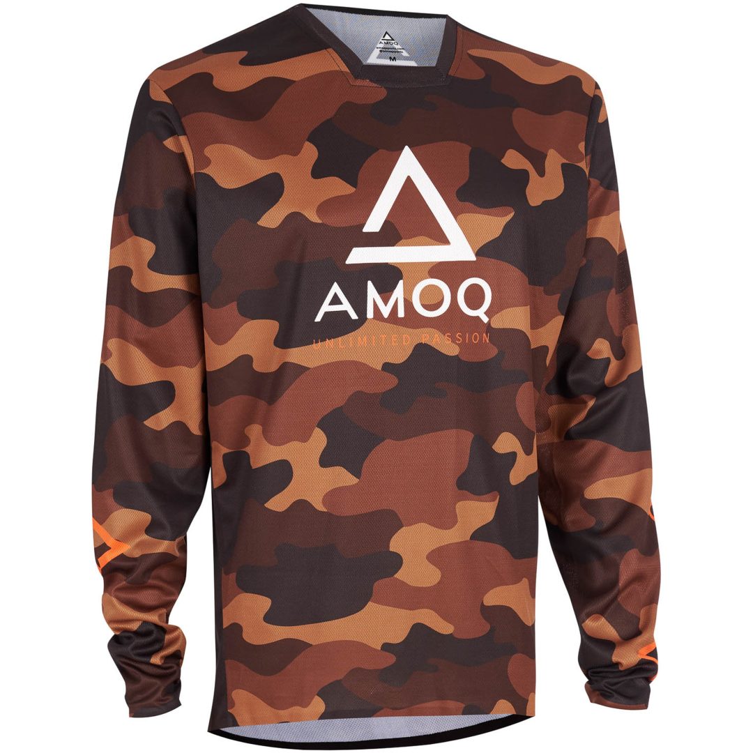 Crosstrøje Ascent Comp Brun Camo AMOQ XS – billede 3