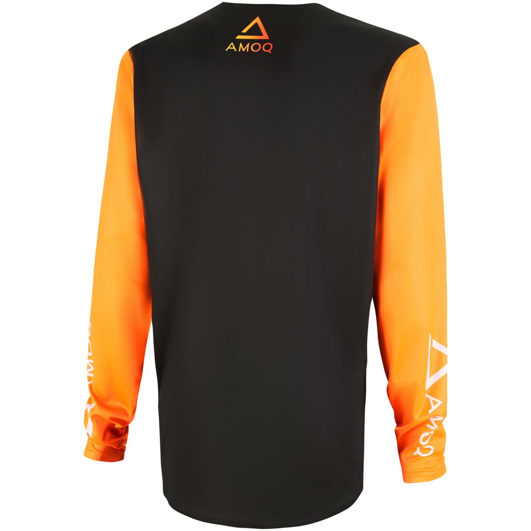 Crosstrøje Ascent Comp Sort Orange AMOQ XS – billede 4