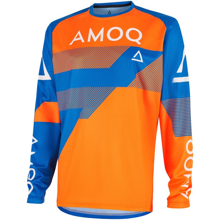 Crosstrøje Ascent Strive V2 Orange Blå AMOQ XS – billede 4