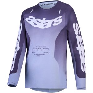 Crosstrøje Børn Fluid Amber Grå Lilla Hvid Alpinestars