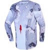 Crosstrøje Børn Fluid Lone Hvid Rød Camouflage Alpinestars s – miniature 2