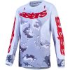 Crosstrøje Børn Fluid Lone Hvid Rød Camouflage Alpinestars s – miniature 1