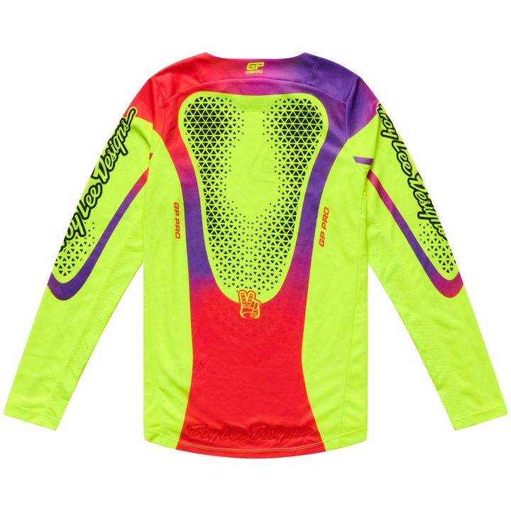 Crosstrøje Børn GP Pro Aura Neongul TROY LEE DESIGNS yxs – billede 4