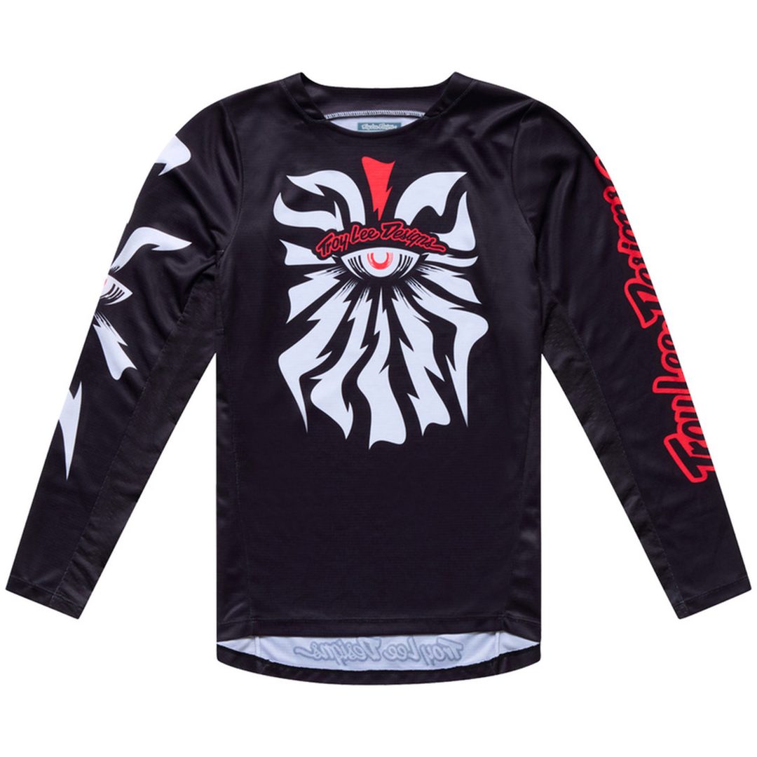 Crosstrøje Børn GP Pro Cyclops Sort Neonrød TROY LEE DESIGNS yxs