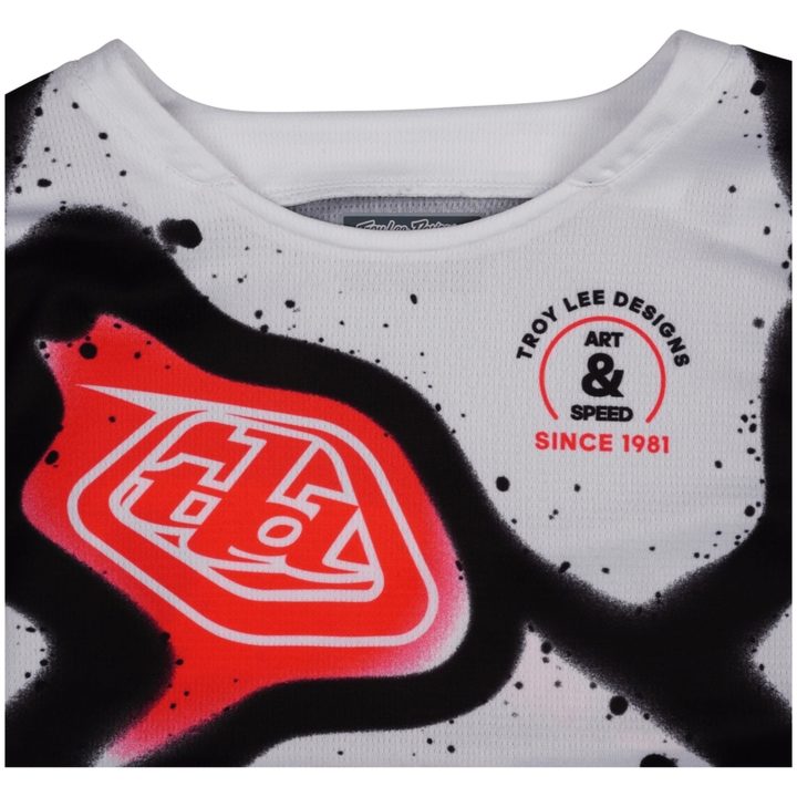Crosstrøje Børn GP Pro Membrane Hvid/Rød TROY LEE DESIGNS XS Barn – billede 3