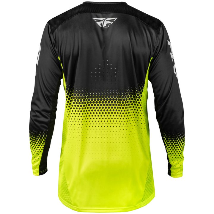 Crosstrøje Børn Rayce Sonar Neongul Sort Hvid FLY RACING ym – billede 2