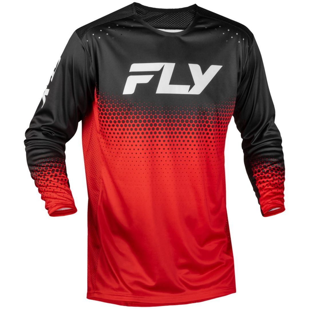 Crosstrøje Børn Rayce Sonar Rød Sort Hvid FLY RACING Ys