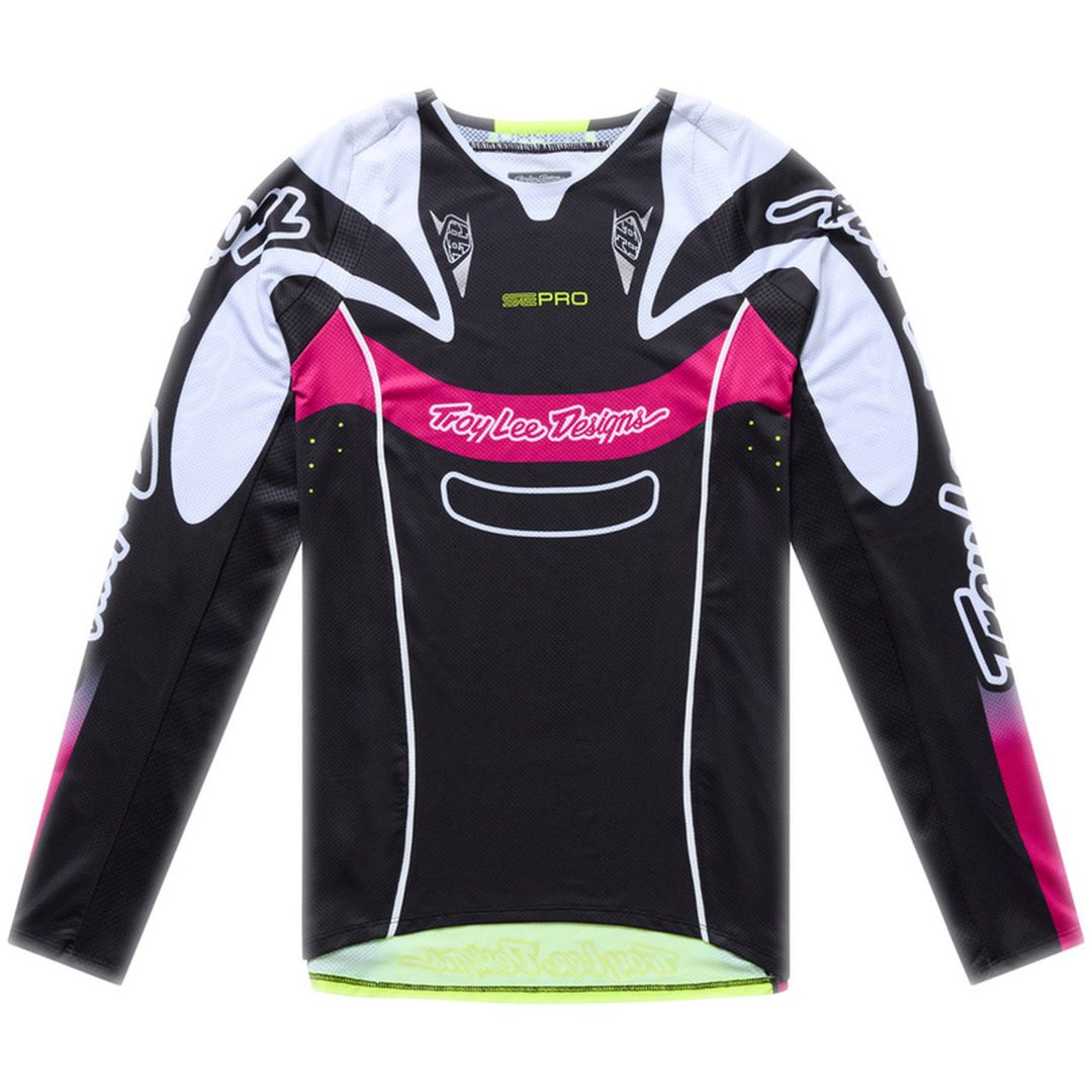 Crosstrøje Børn SE Pro Salvo Sort Hvid TROY LEE DESIGNS yxs