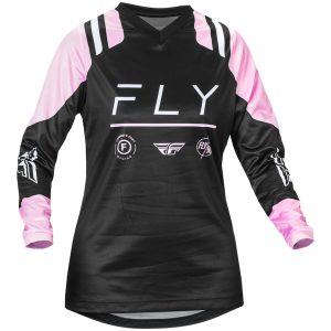 Crosstrøje Dame F-16 Sort/lavendel FLY RACING