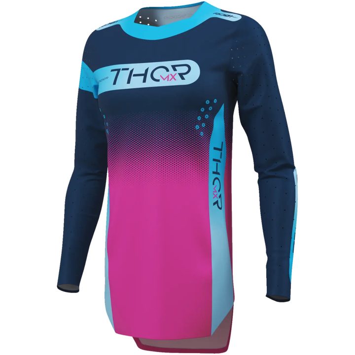 Crosstrøje Dame Sportmode Merge Blå Pink THOR XS – billede 3