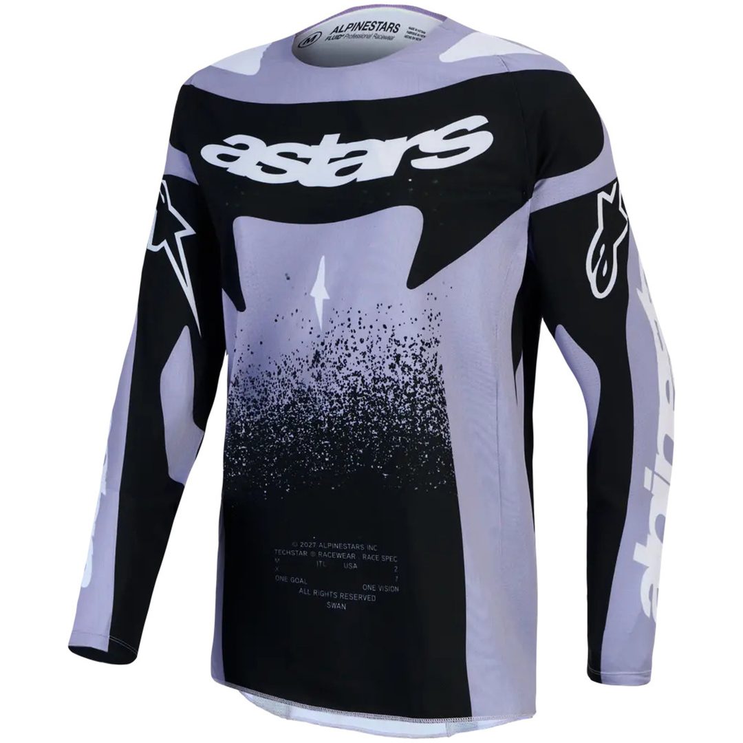 Crosstrøje Dame Stella Techstar Swan Sort Lilla Alpinestars XS