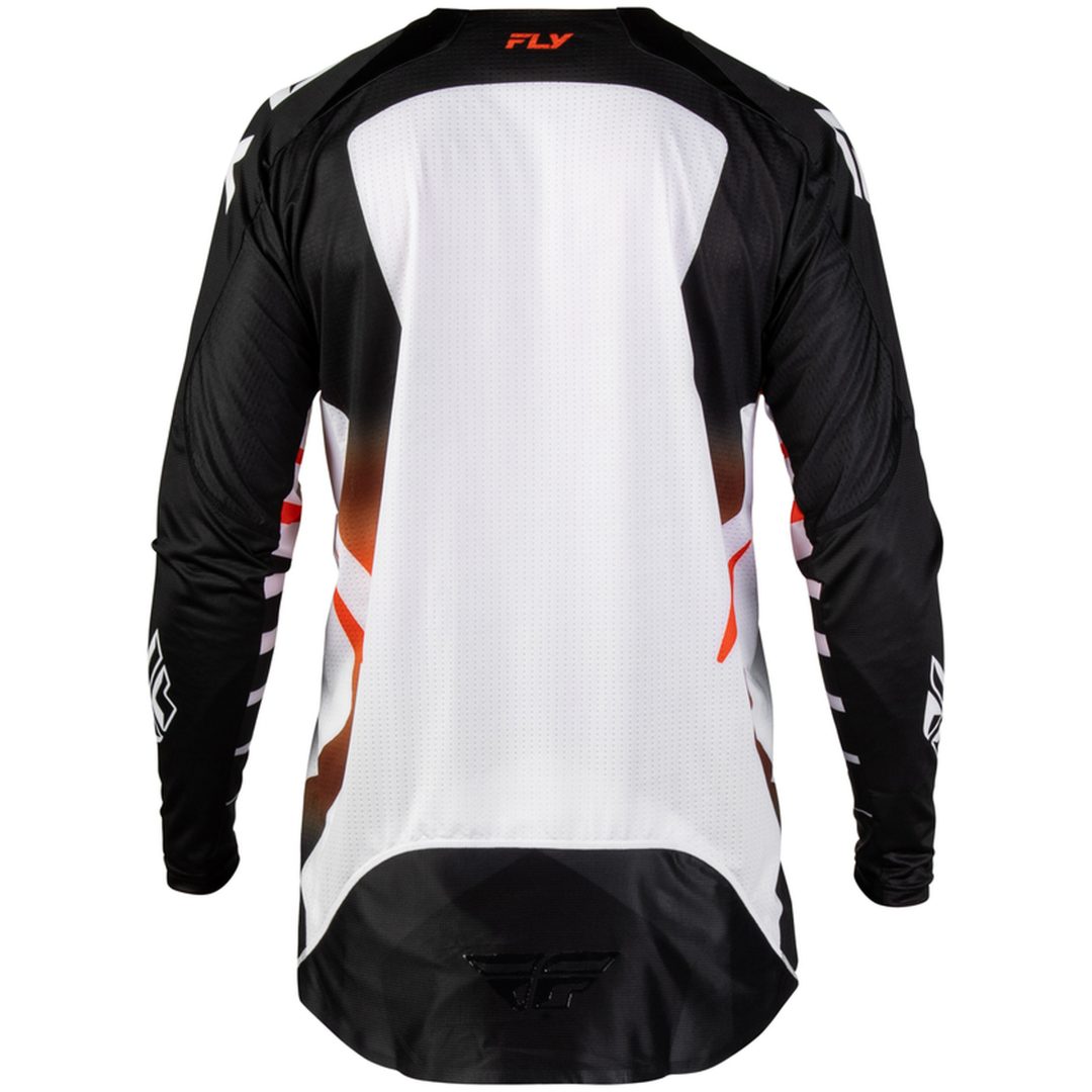 Crosstrøje Evolution DST Bolt Hvid Sort Orange FLY RACING s – billede 2