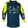 Crosstrøje F-16 Marineblå/hi-vis/hvid FLY RACING M – miniature 1