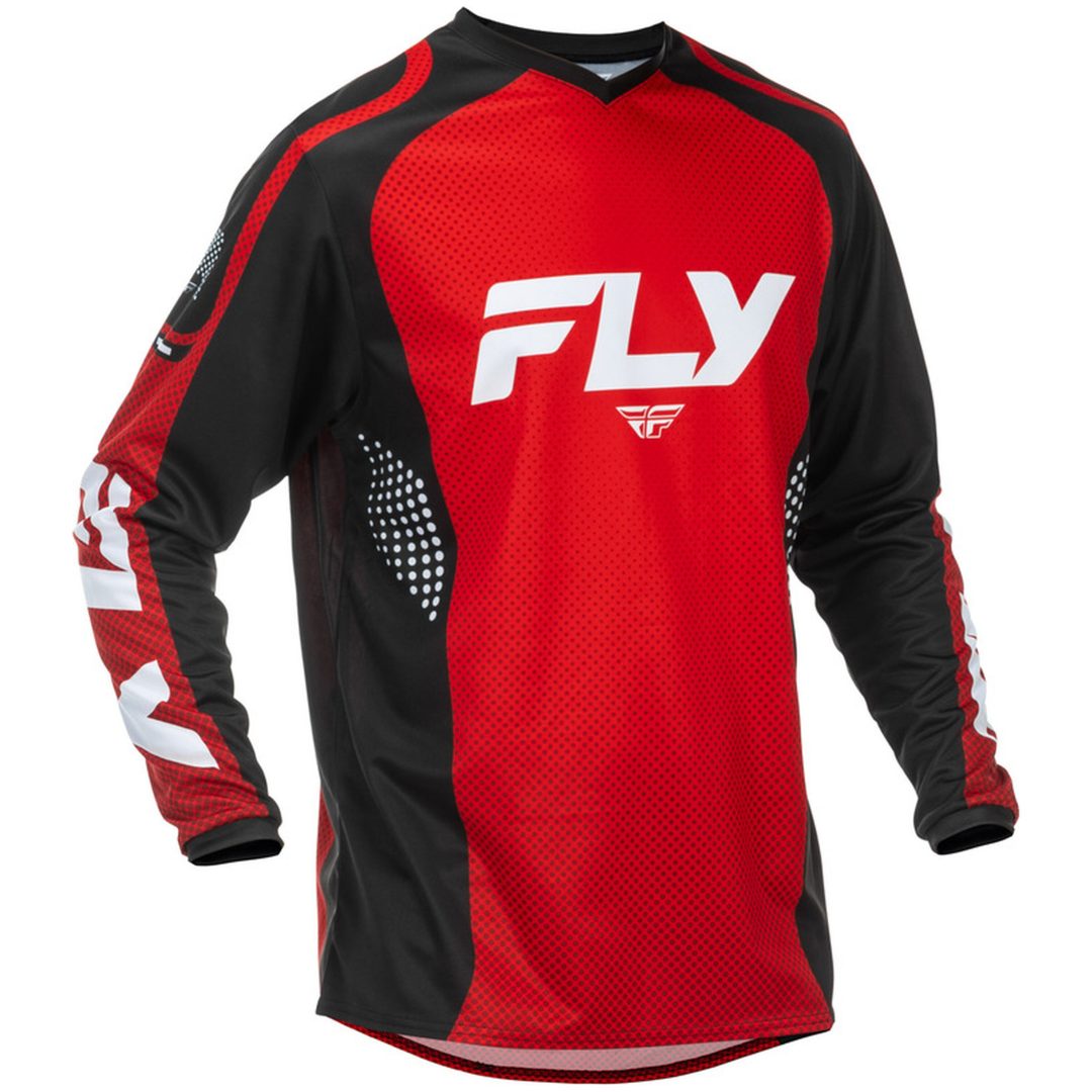 Crosstrøje F-16 Rød/Sort/Hvid FLY RACING XXL