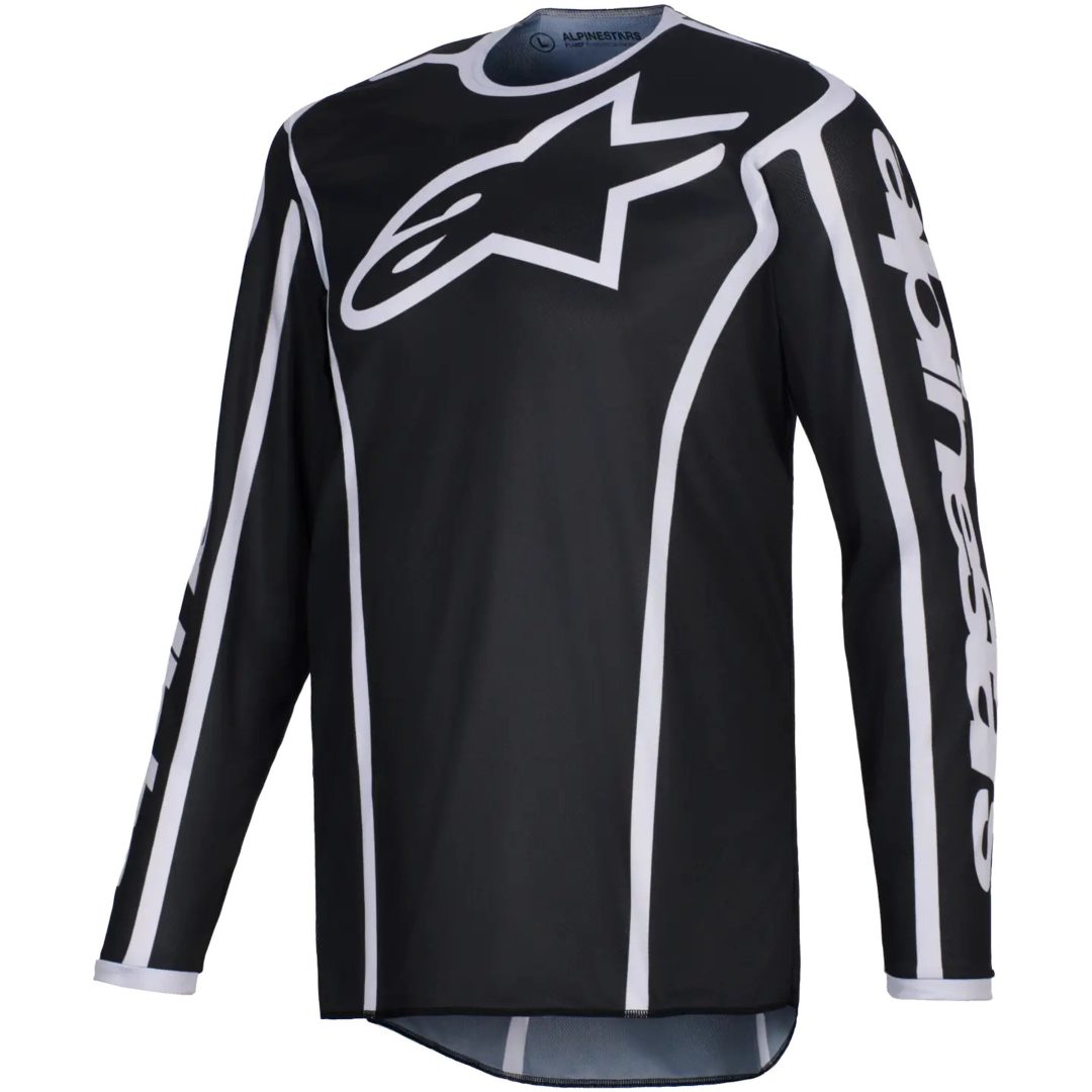 Crosstrøje Fluid Apex Sort Grå ALPINESTARS s