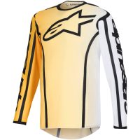 Crosstrøje Fluid Apex Sort Gul ALPINESTARS