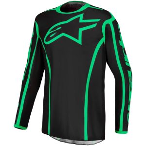 Crosstrøje Fluid Apex v2 Sort Neongul Alpinestars