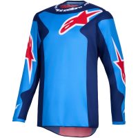 Crosstrøje Fluid Grid Blå Rød ALPINESTARS