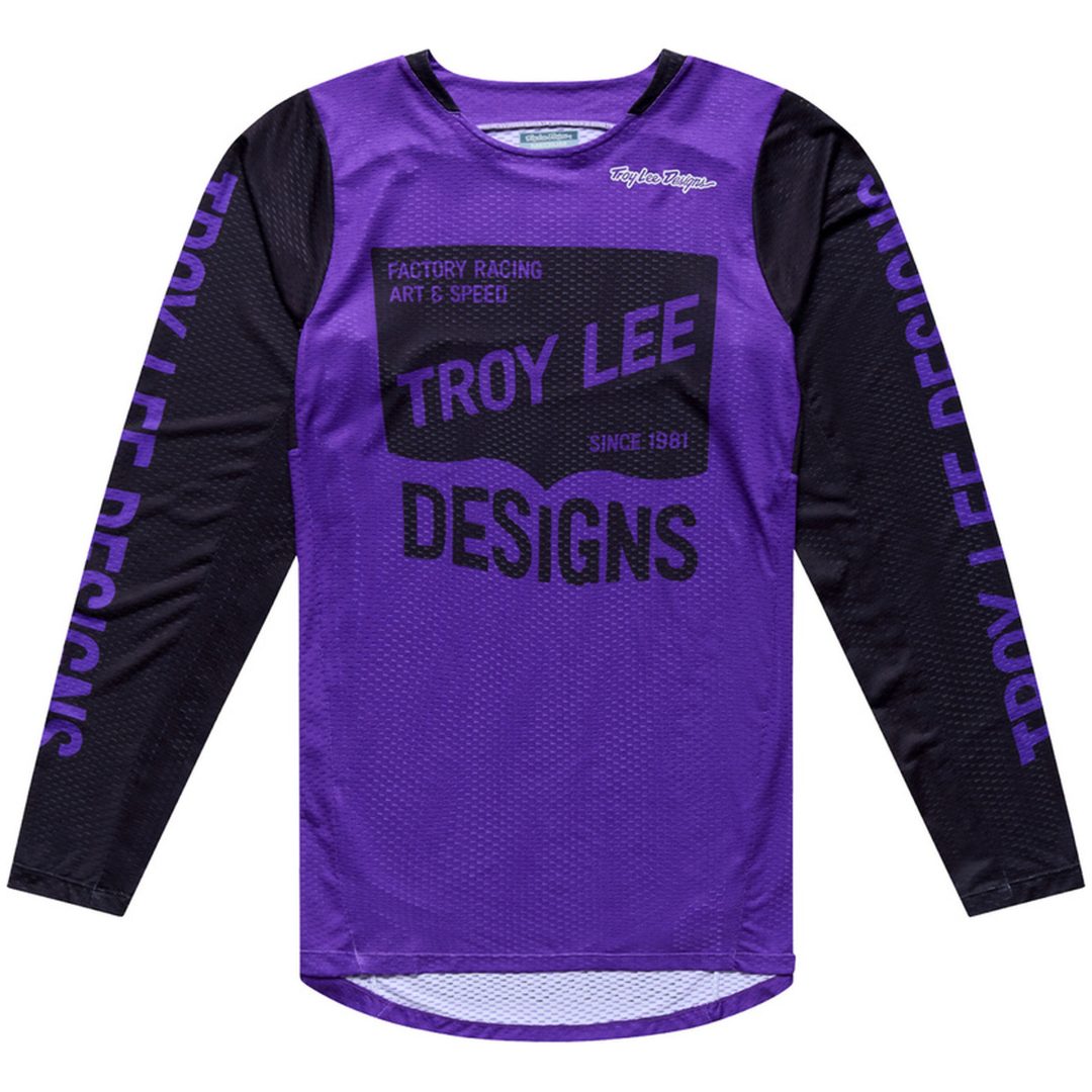 Crosstrøje GP Pro Air Locked Sort Lilla TROY LEE DESIGNS s