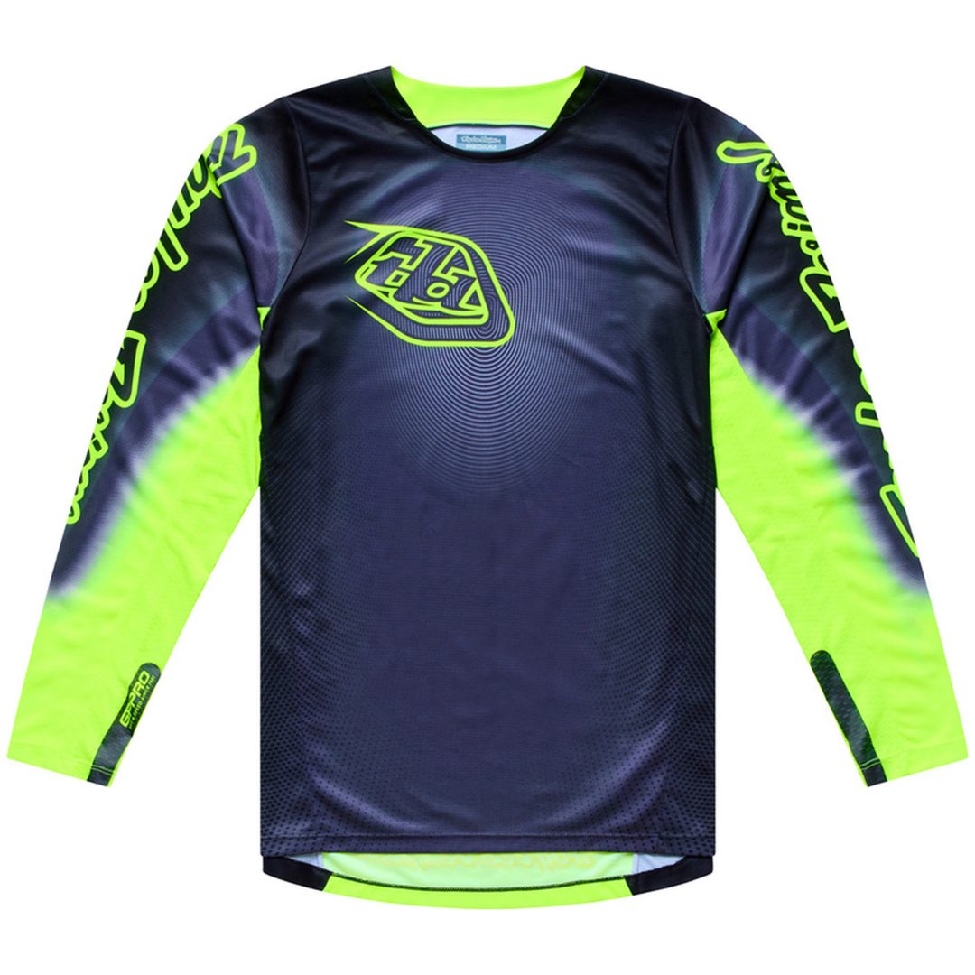 Crosstrøje GP Pro Imprint Grå Neongul TROY LEE DESIGNS s
