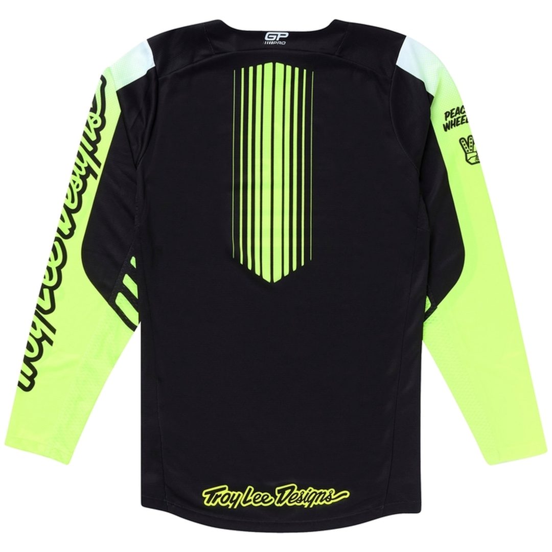 Crosstrøje GP Pro Segment Sort/Gul TROY LEE DESIGNS Medium – billede 2