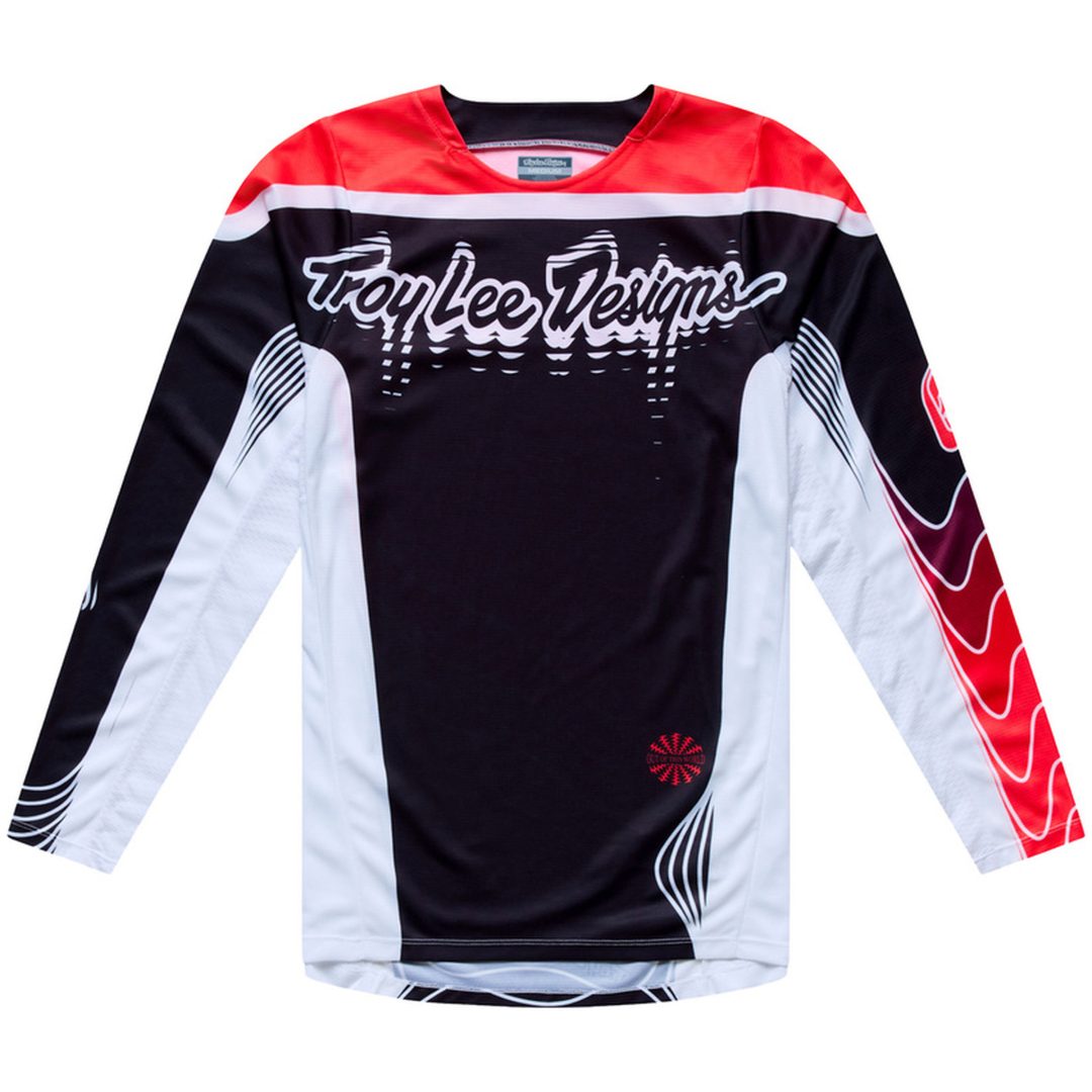 Crosstrøje GP Pro Stagger Sort Rød TROY LEE DESIGNS XXL