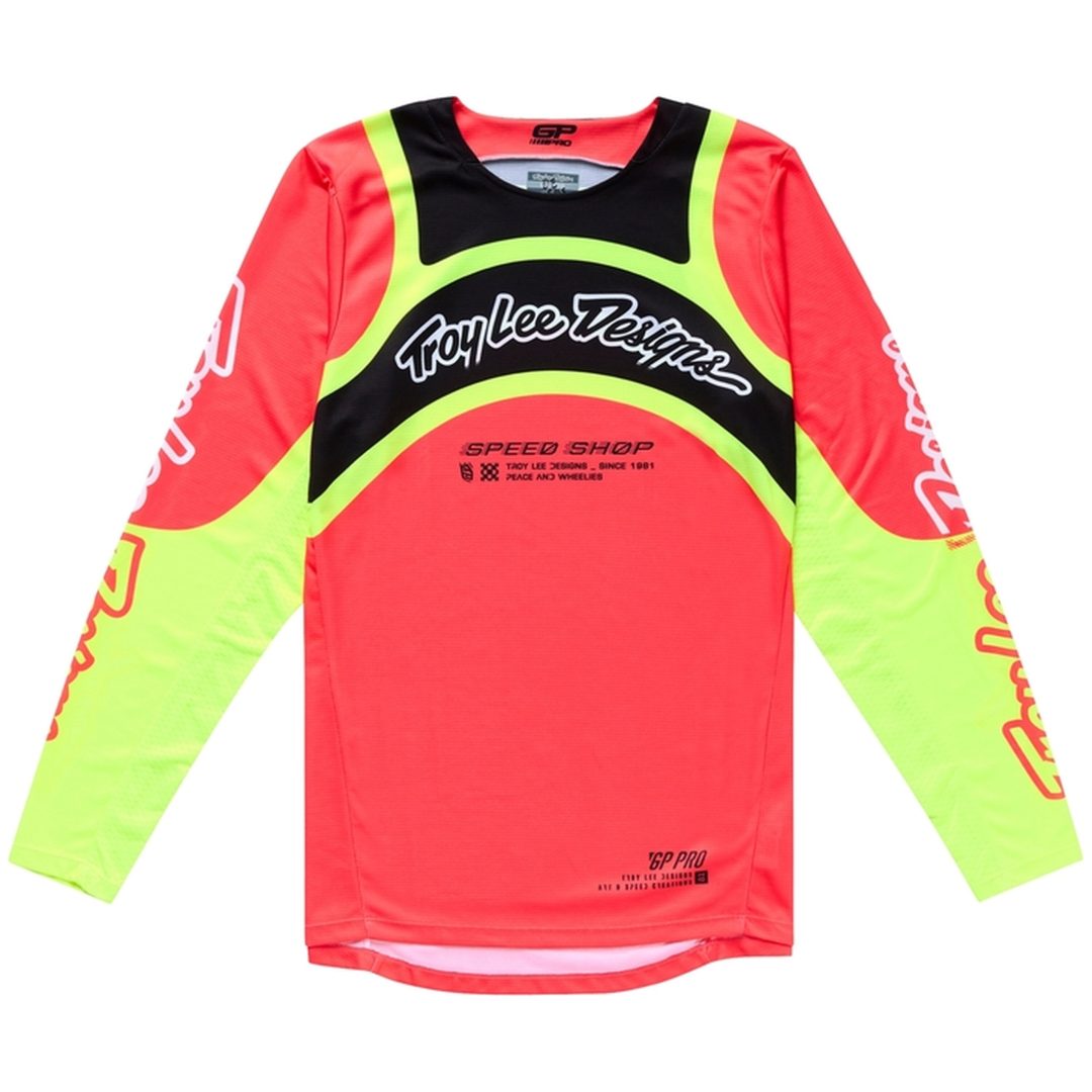 Crosstrøje GP Pro Swerve Rød/Gul TROY LEE DESIGNS Medium