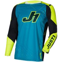Crosstrøje J-Flex 2.0 Frontier Teal Sort/Gul Fluo Just1