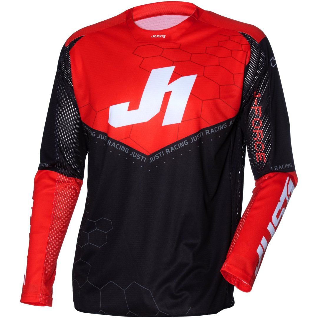 Crosstrøje J-Force Hexa Rød/Sort/Hvid Just 1 M