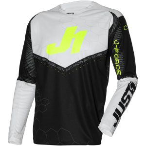 Crosstrøje J-Force Hexa Sort/Hvid/Gul Fluo Just 1