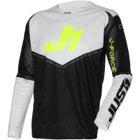 Crosstrøje J-Force Hexa Sort/Hvid/Gul Fluo Just1