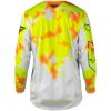 Crosstrøje Kinetic Blur Hvid Neongul Orange FLY RACING s – miniature 2