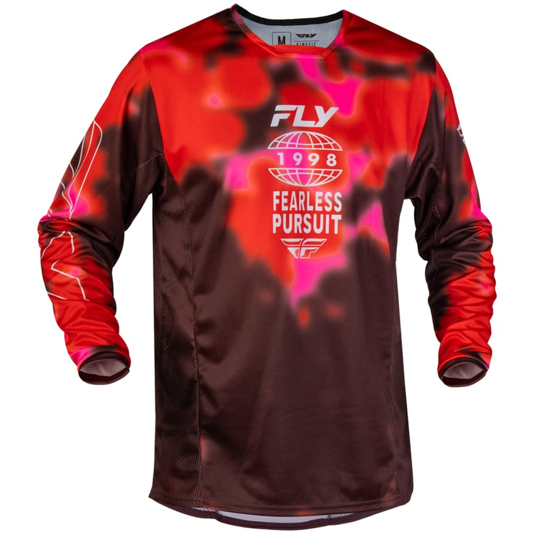 Crosstrøje Kinetic Blur Rød Vinrød FLY RACING s