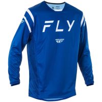 Crosstrøje Kinetic Center Navy/hvid/blå FLY RACING