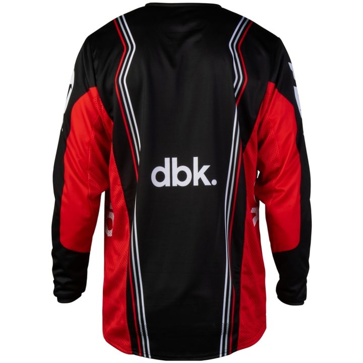 Crosstrøje Kinetic DBK Sort Rød Hvid FLY RACING s – billede 2