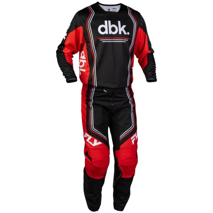 Crosstrøje Kinetic DBK Sort Rød Hvid FLY RACING s – billede 3