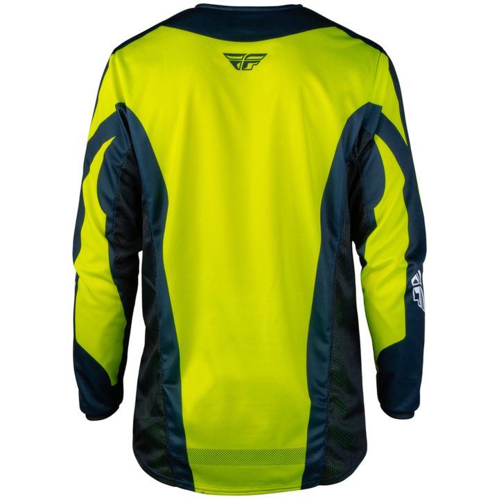 Crosstrøje Kinetic Fade Neongul Blå Hvid FLY RACING s – billede 2