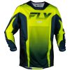 Crosstrøje Kinetic Fade Neongul Blå Hvid FLY RACING s – miniature 1