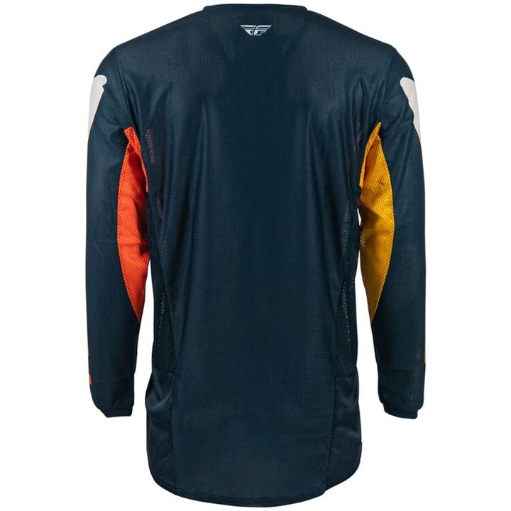 Crosstrøje Kinetic Mesh Marineblå Orange FLY RACING s – billede 2