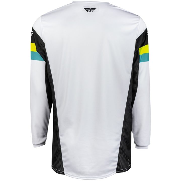 Crosstrøje Kinetic Prix Hvid/sort/hi-vis FLY RACING 2XL – billede 3