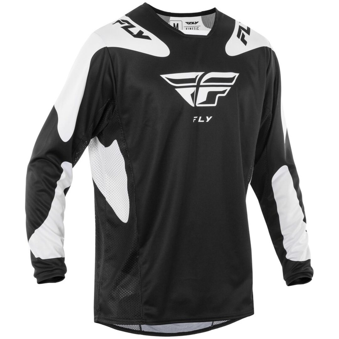 Crosstrøje Kinetic Sym Sort/hvid FLY RACING s