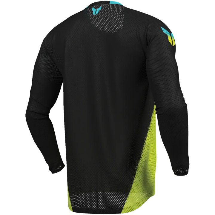 Crosstrøje Launchmode Air Darkside Sort Gul THOR s – billede 2