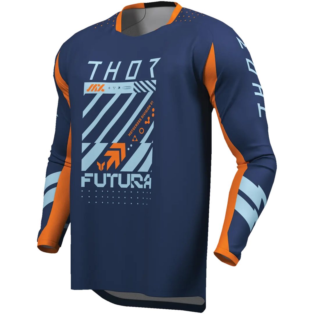 Crosstrøje Launchmode Futura Racewear Marineblå THOR 2XS – billede 3
