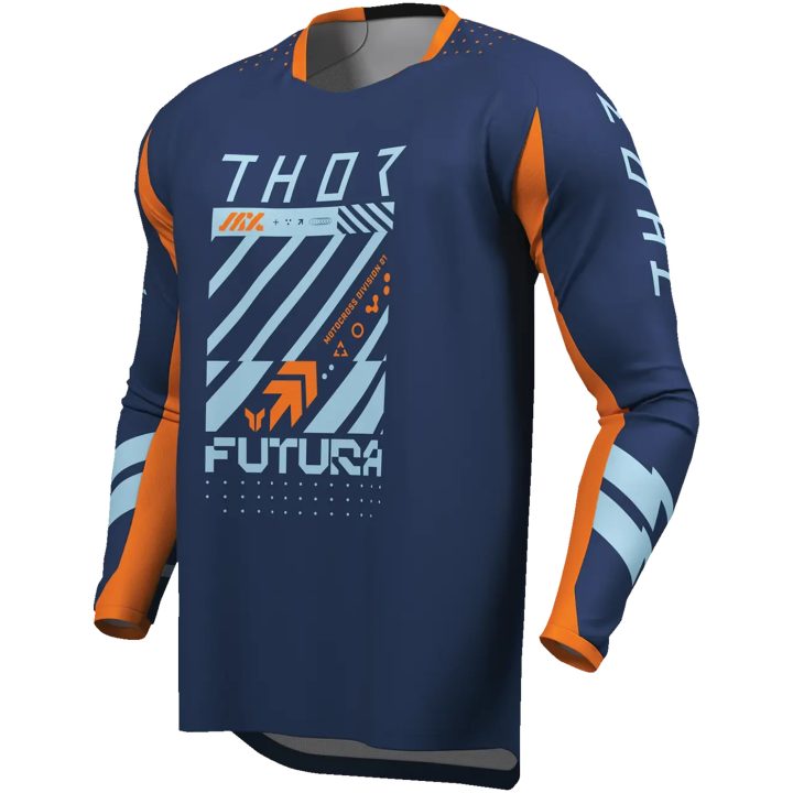 Crosstrøje Launchmode Futura Racewear Marineblå THOR 2XS – billede 3