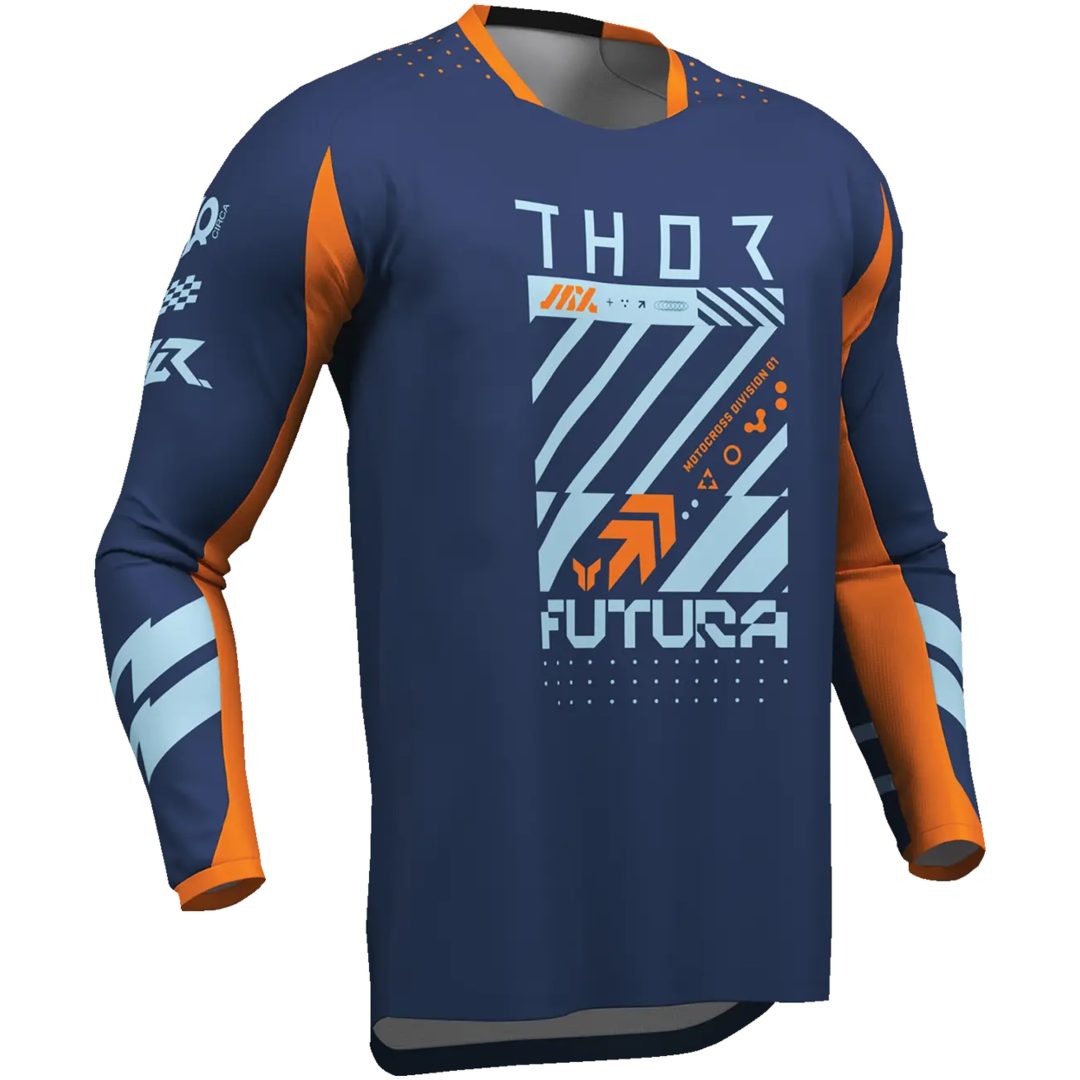 Crosstrøje Launchmode Futura Racewear Marineblå THOR 2XS