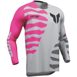 Crosstrøje Launchmode Shredder Grå Pink THOR
