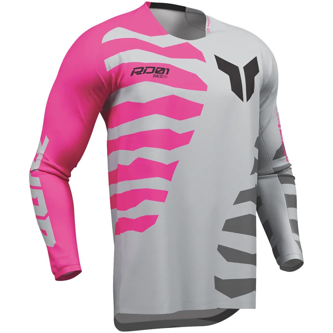 Crosstrøje Launchmode Shredder Grå Pink THOR s